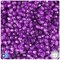 BeadTin Dark Amethyst Transparent 4mm Faceted Round Plastic Craft Beads (1350pcs)